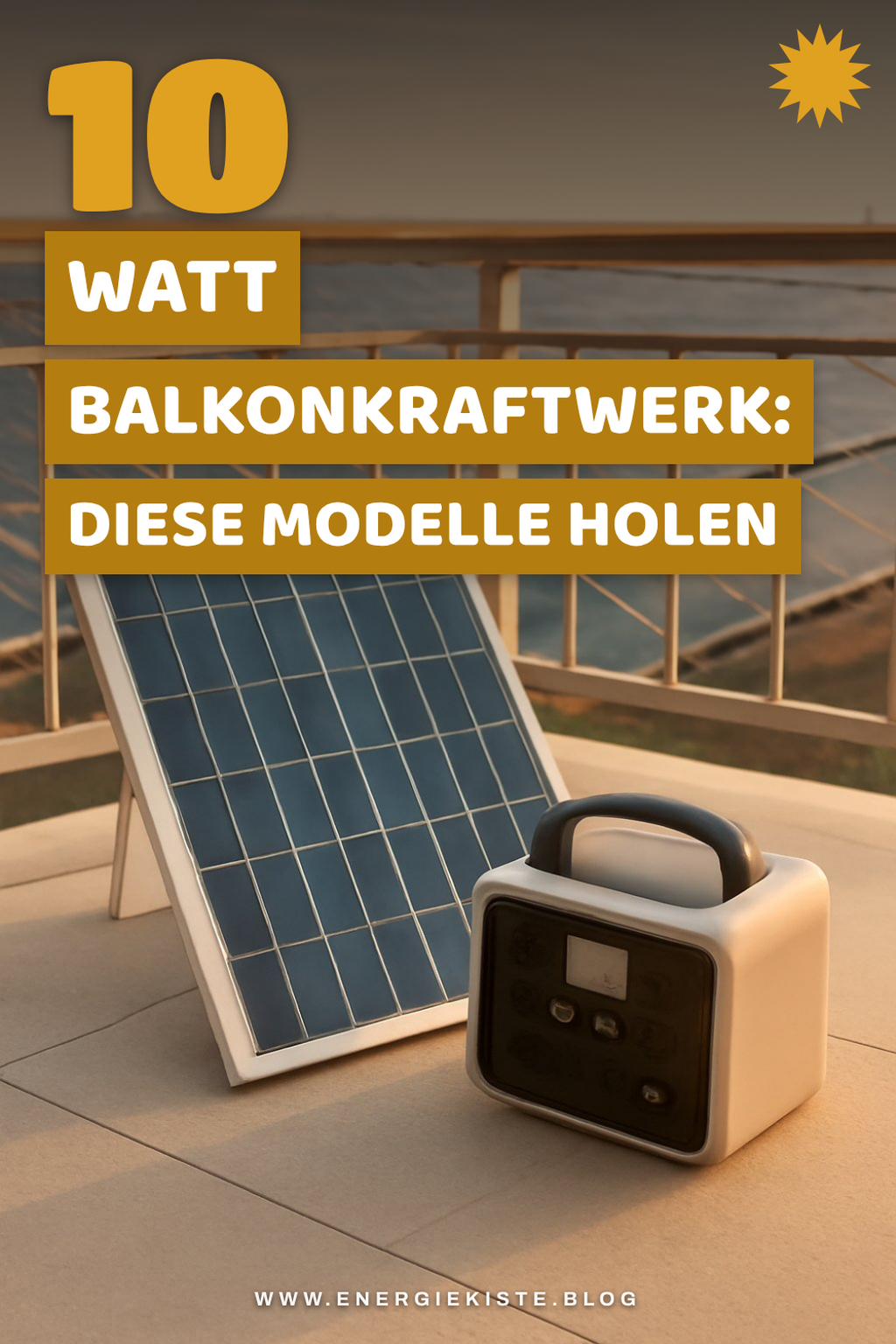 10 Watt Balkonkraftwerk: Diese Modelle holen das Maximum raus