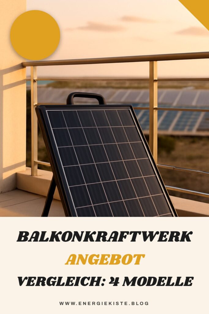 Balkonkraftwerk Angebot Vergleich: 4 Modelle im Check