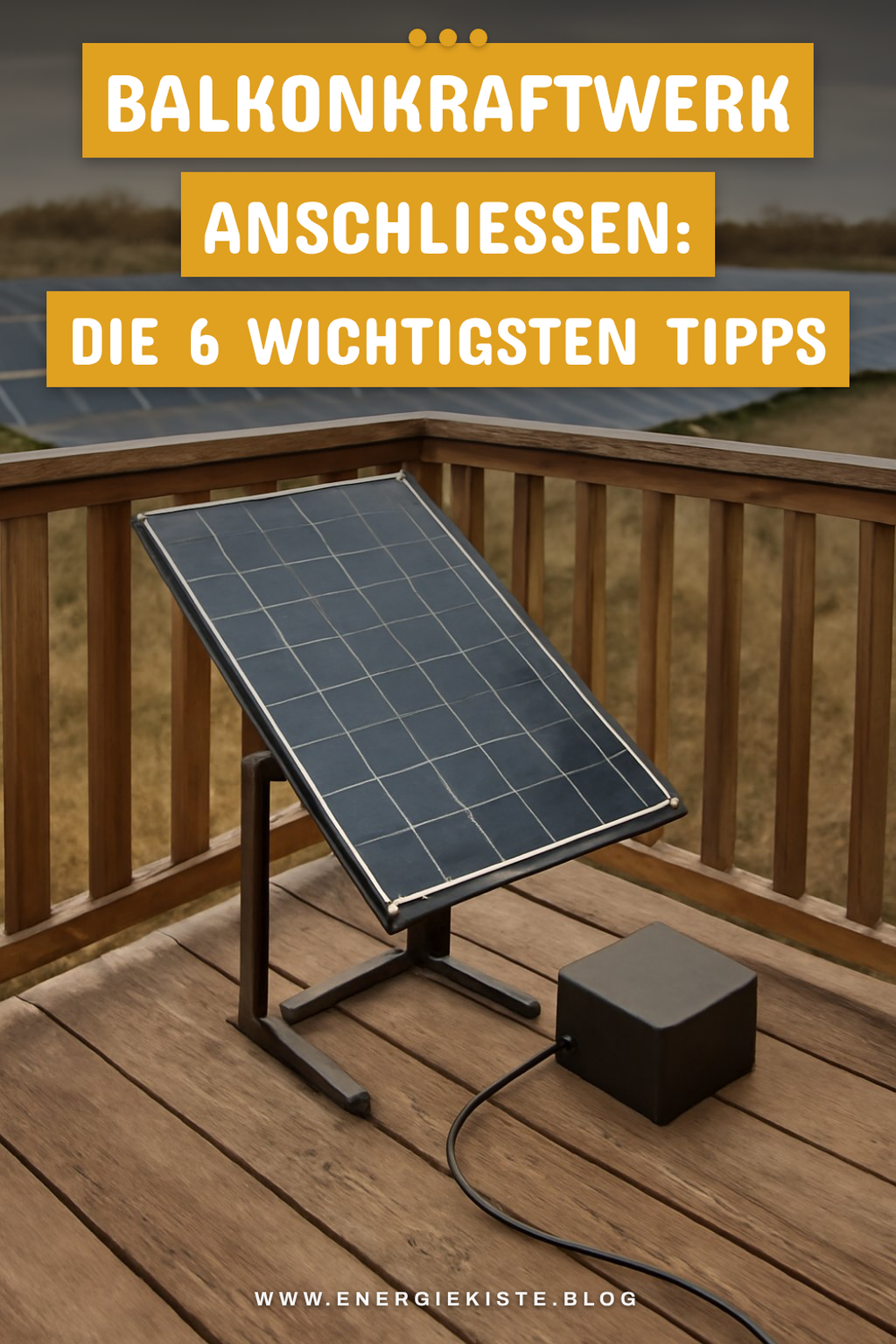 Balkonkraftwerk anschließen: Die 6 wichtigsten Tipps