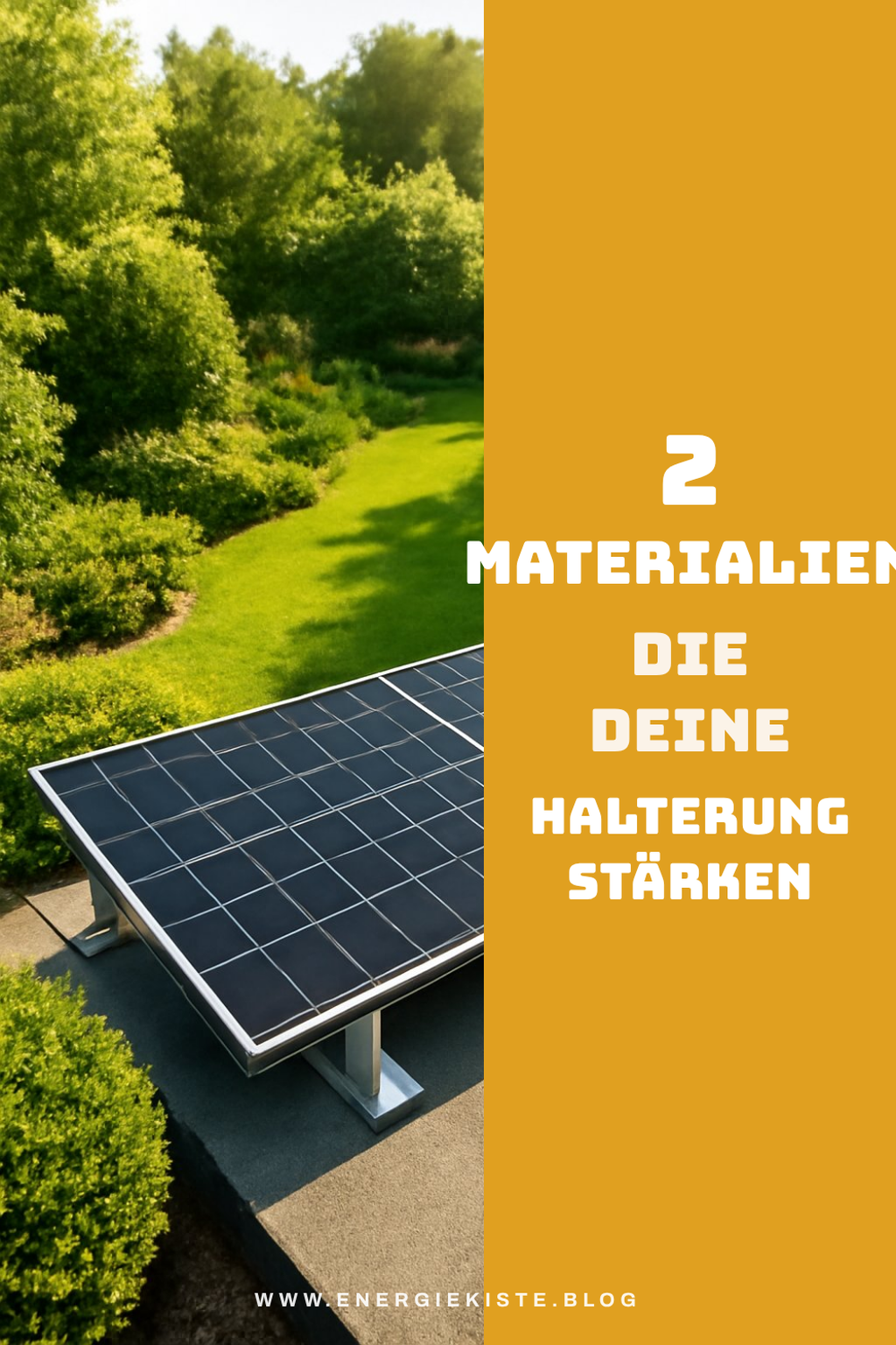 Diese Materialien garantieren Stabilität und Langlebigkeit