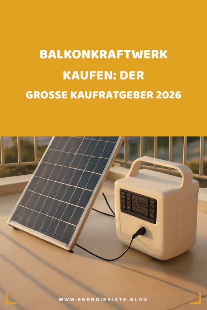 Balkonkraftwerk kaufen: Der große Kaufratgeber 2026