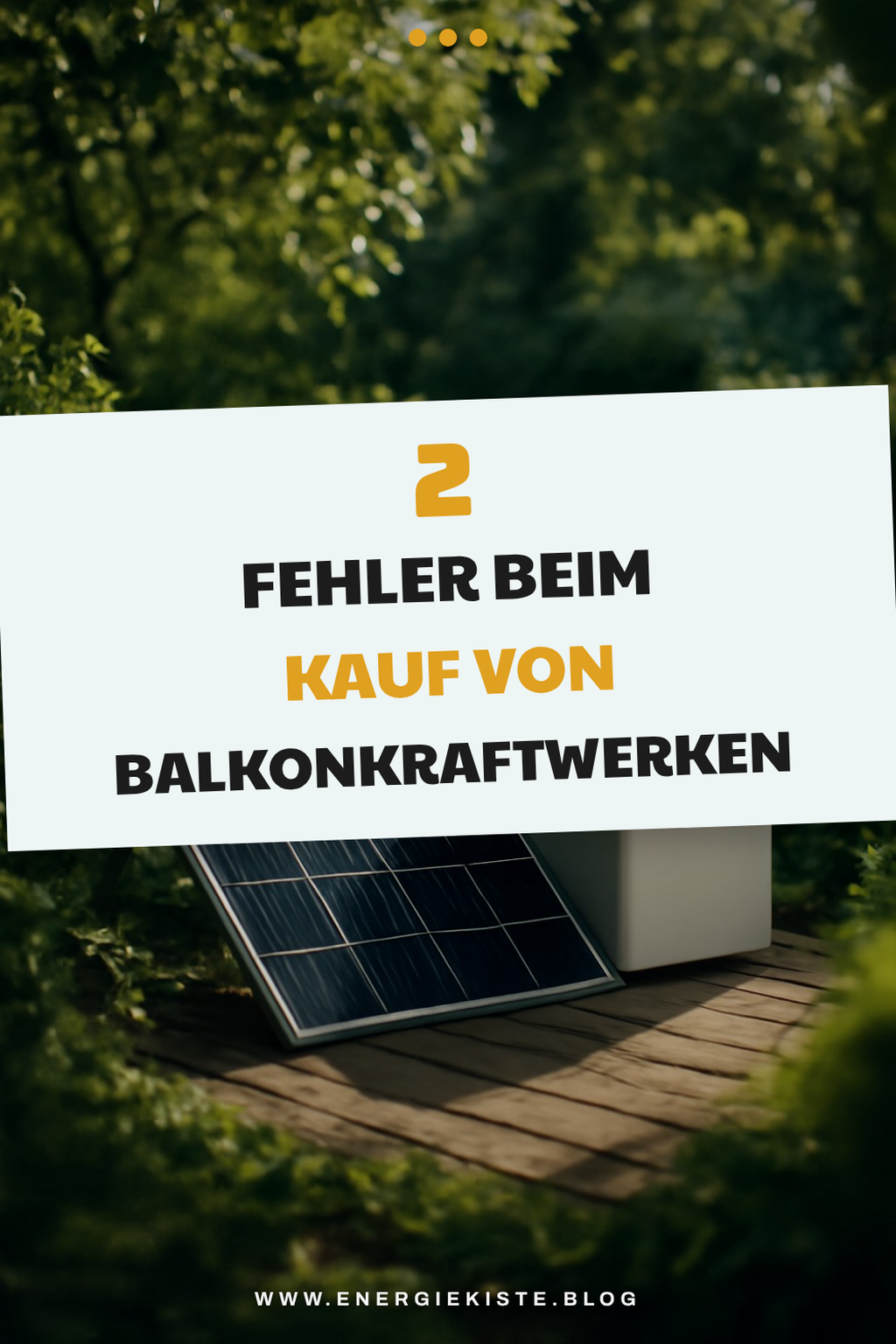Häufige Fehler beim Kauf eines Balkonkraftwerks