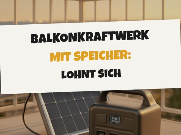 Balkonkraftwerk mit Speicher: Lohnt sich das wirklich?