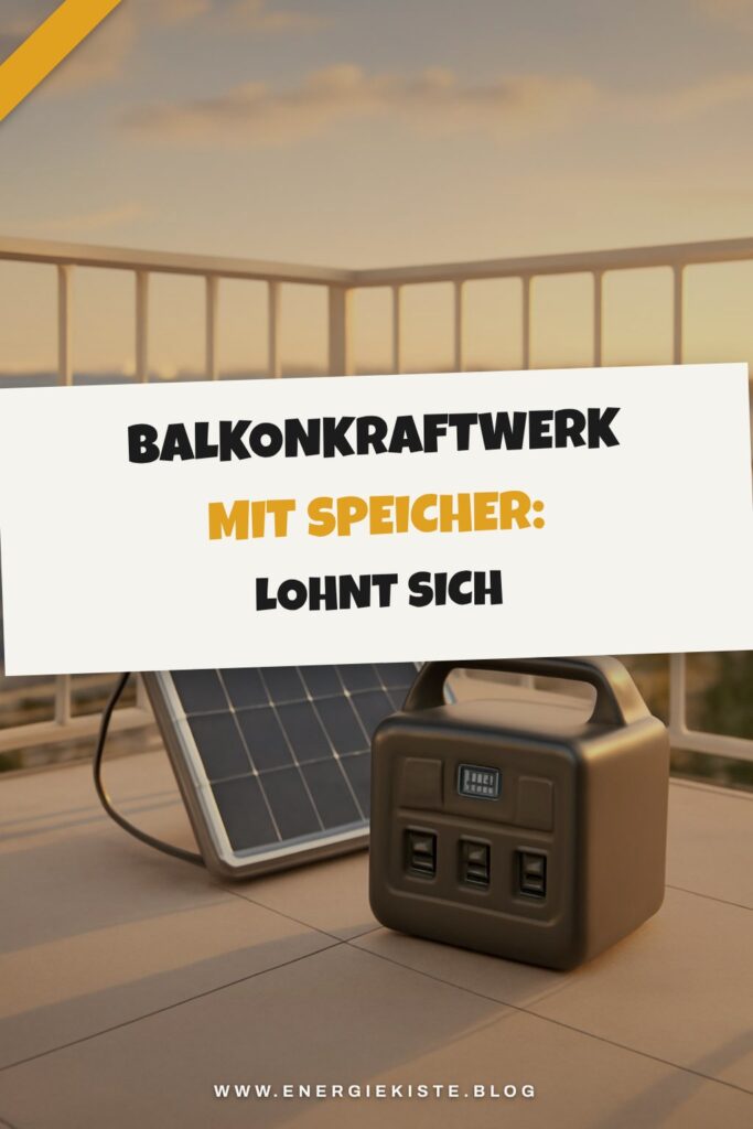 Balkonkraftwerk mit Speicher: Lohnt sich das wirklich?