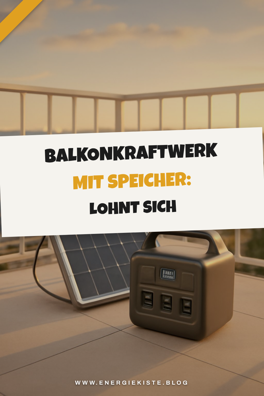 Balkonkraftwerk mit Speicher: Lohnt sich das wirklich?