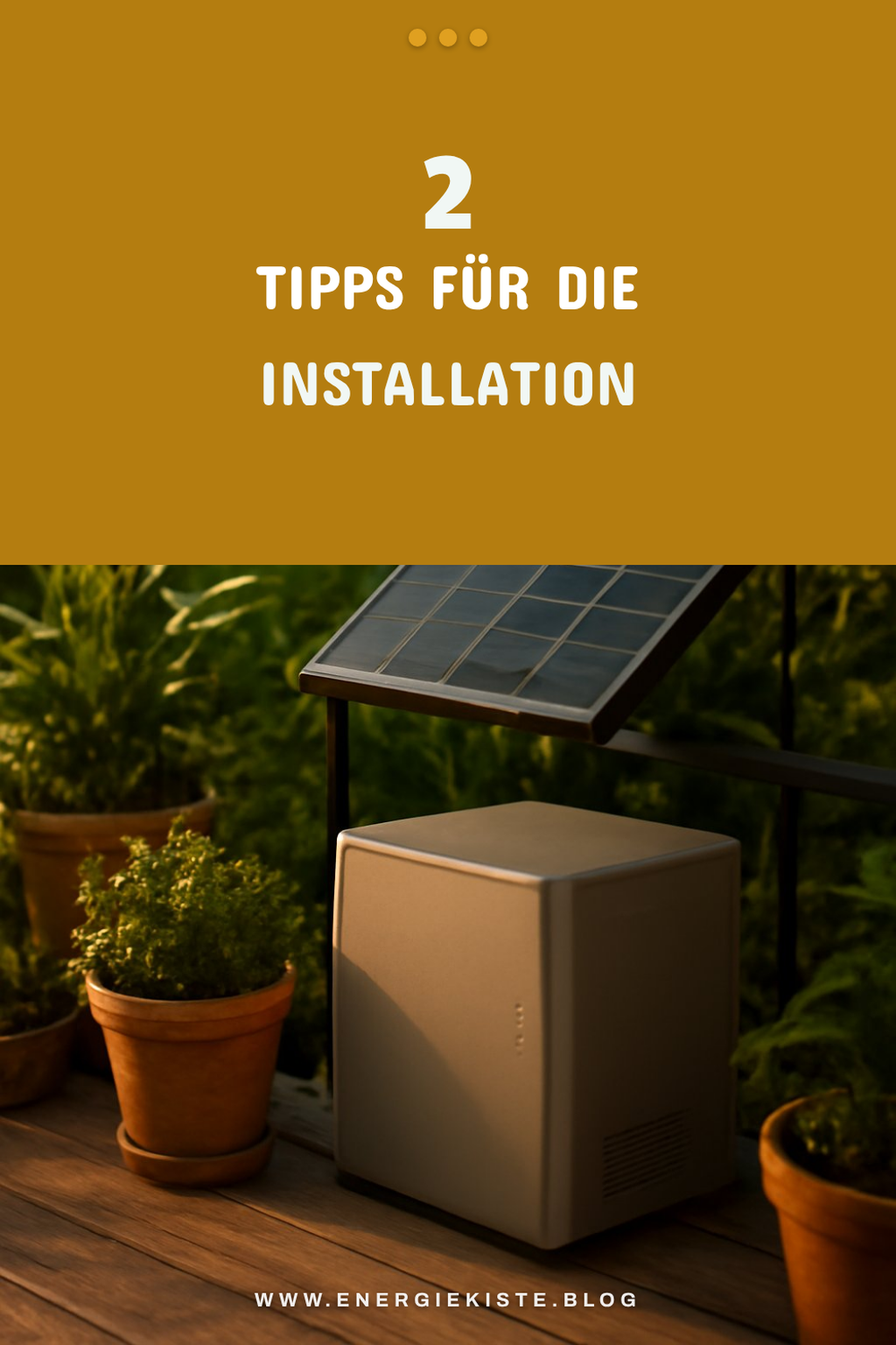 Was muss ich bei der Installation beachten?
