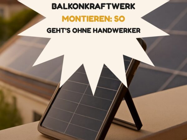 Balkonkraftwerk montieren: So geht's ohne Handwerker