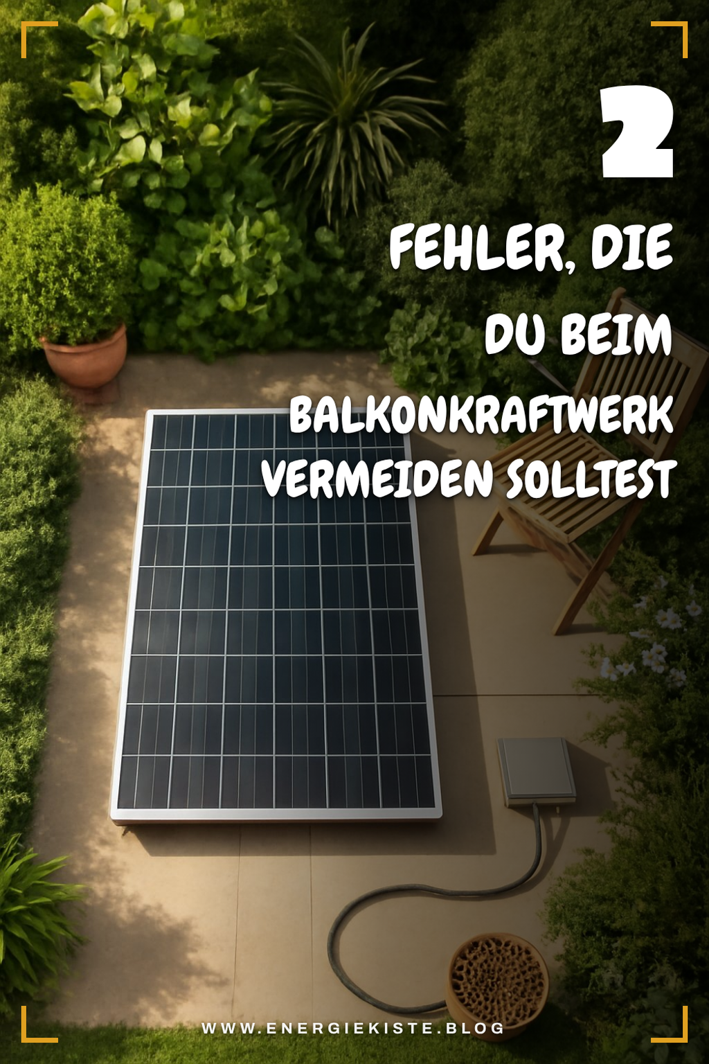 Diese 4 häufigen Fehler beim Balkonkraftwerk vermeiden