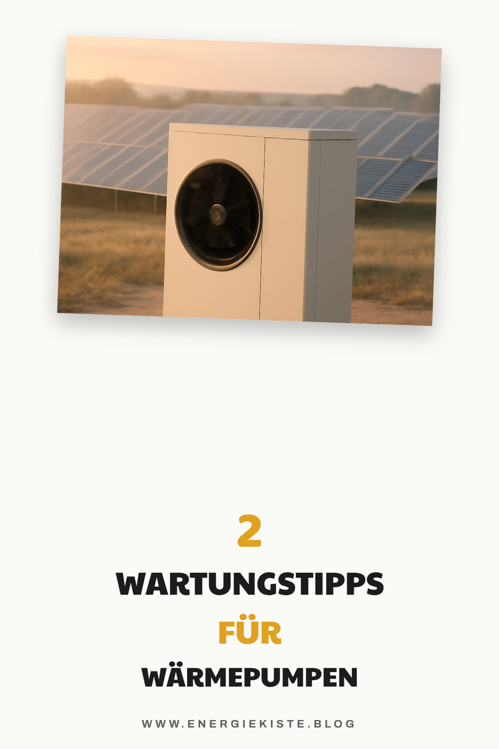 Wartungstipps für deine Brauchwasserwärmepumpe