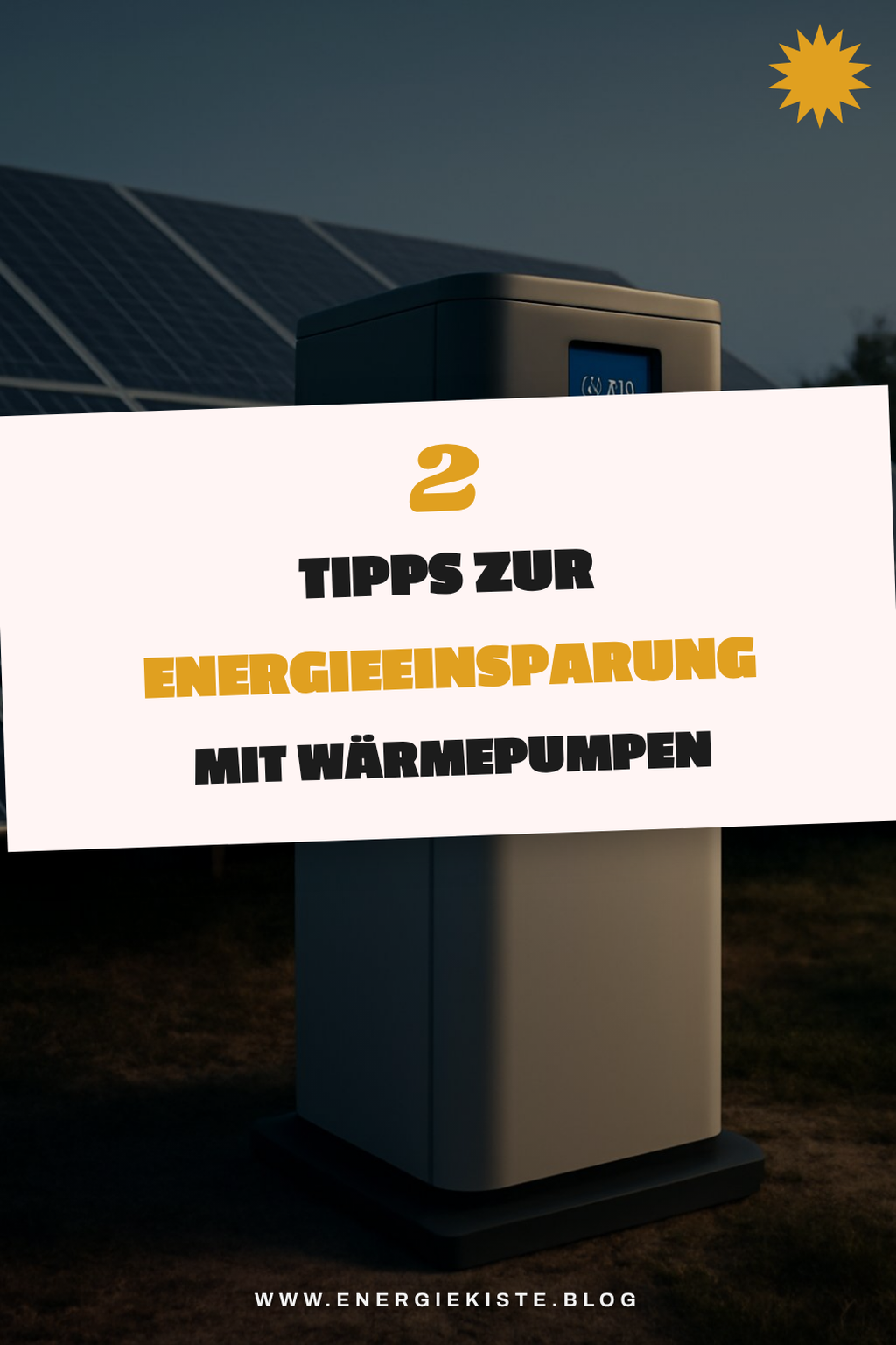 Energieeinsparungen durch Brauchwasserwärmepumpen