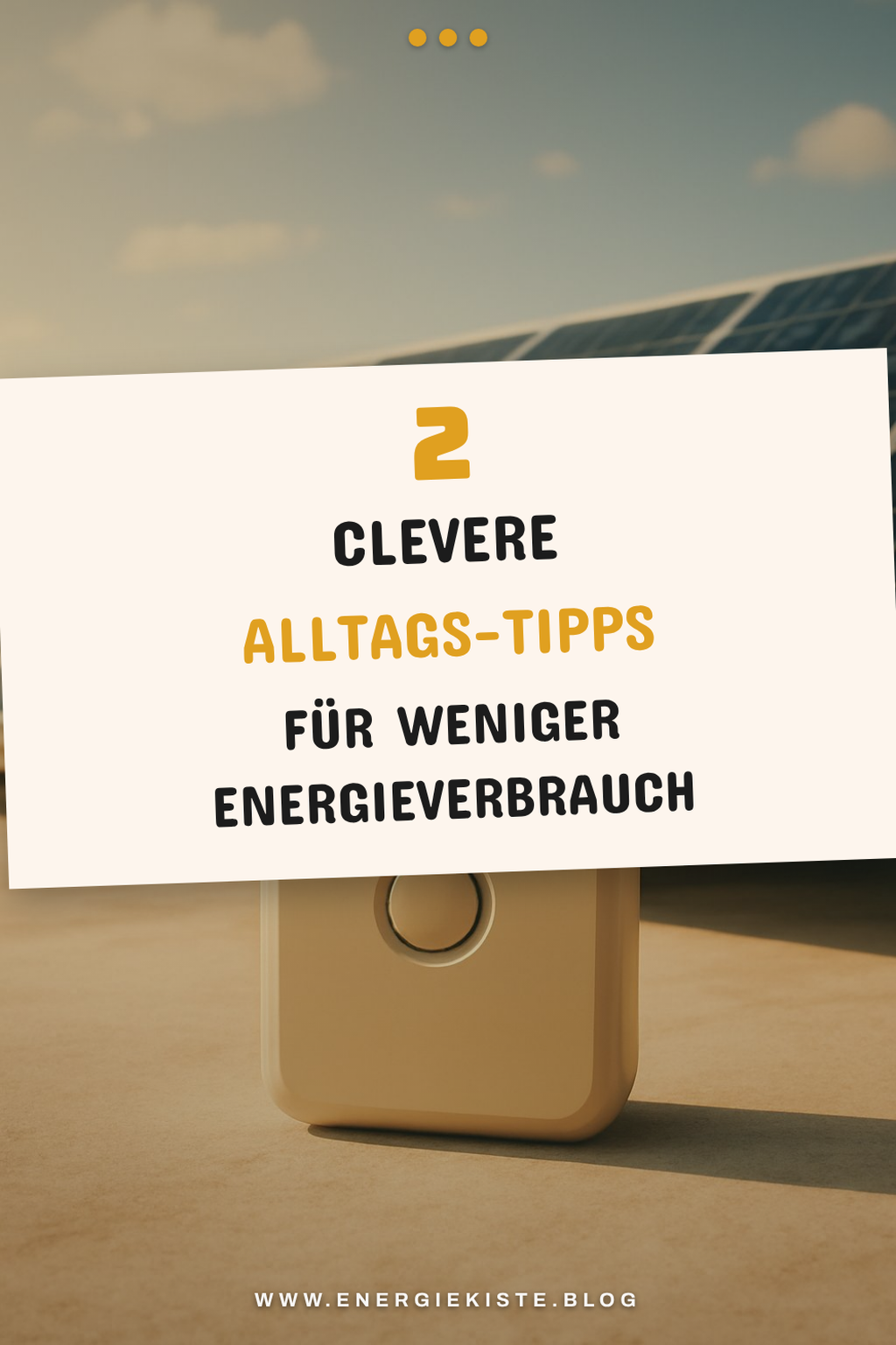 Zusätzliche Tipps, die noch reinpassen