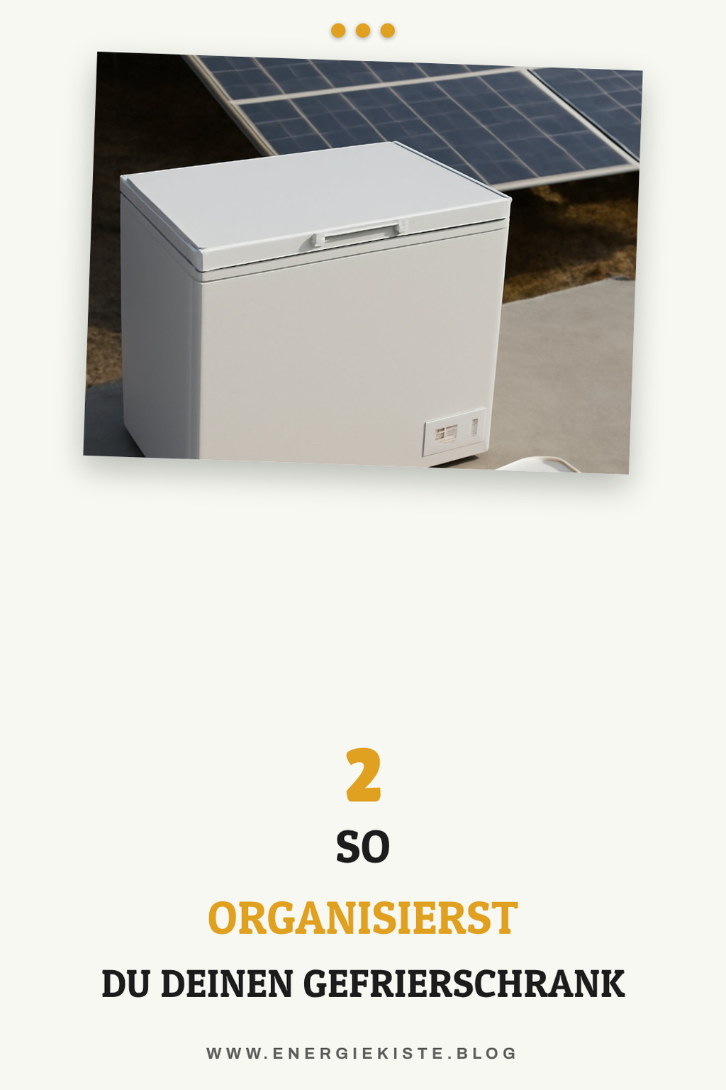 Wie du deinen Gefrierschrank optimal organisierst