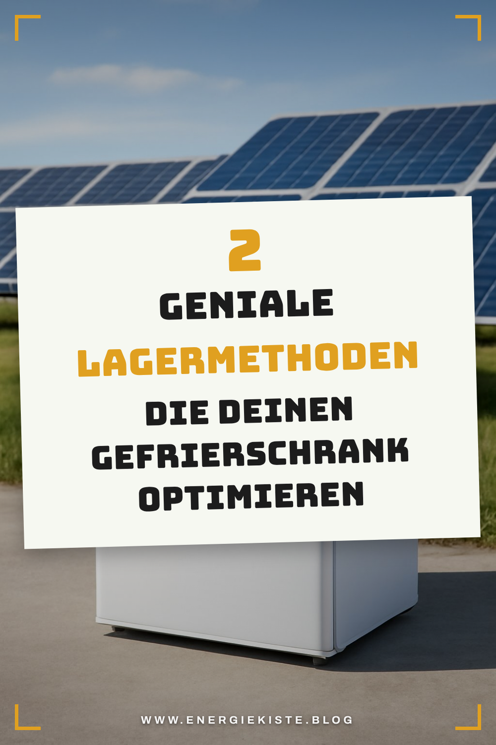 Energie sparen mit cleveren Lagermethoden
