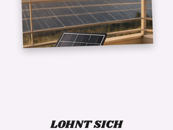 Lohnt sich ein Balkonkraftwerk? Die ehrliche Rechnung 2026