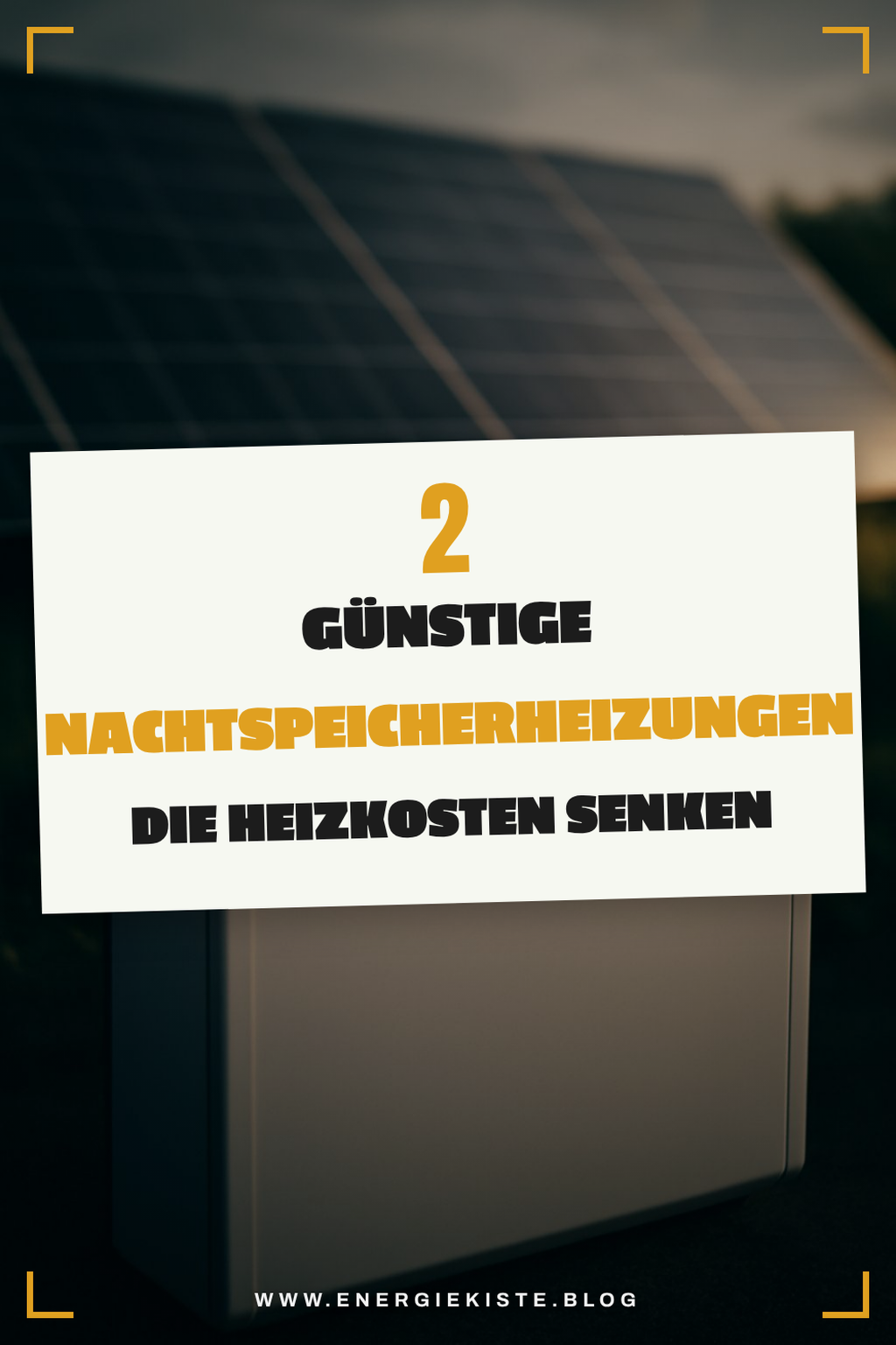 Die besten günstigen Nachtspeicherheizungen im Vergleich