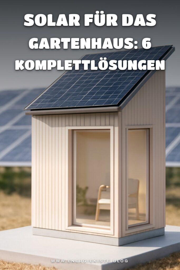 Solar für das Gartenhaus: 6 Komplettlösungen ohne Netz