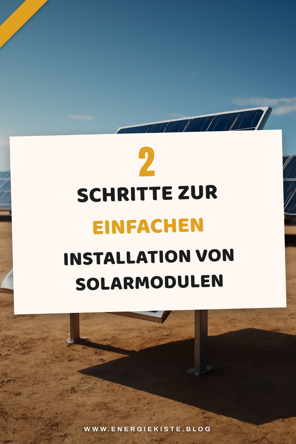 Wie installiere ich Solarmodule?