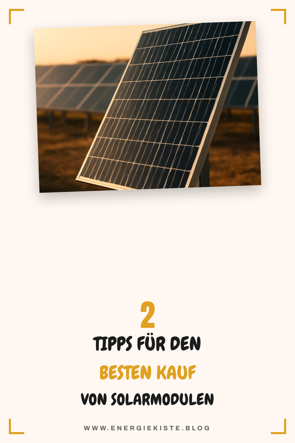 Wo kaufe ich die besten Solarmodule?