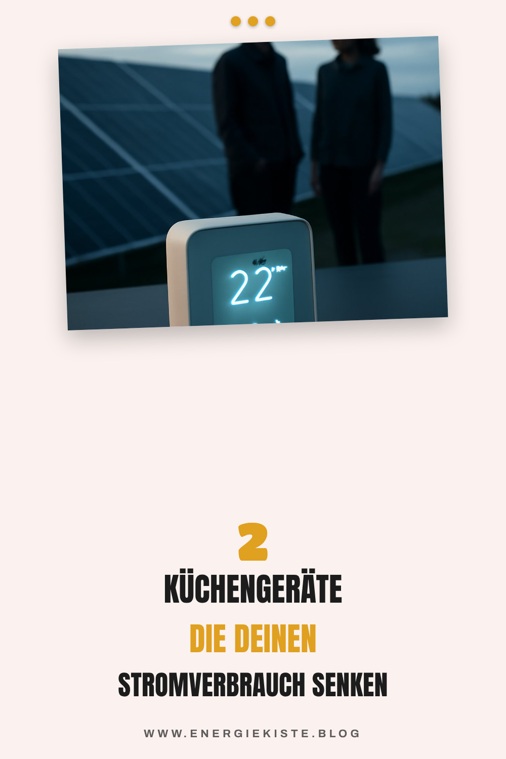 Energieeffiziente Küchengeräte