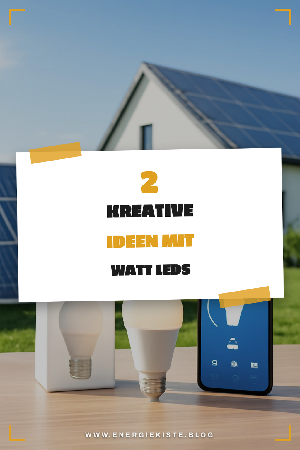 Watt LEDs für kreative Lichtideen