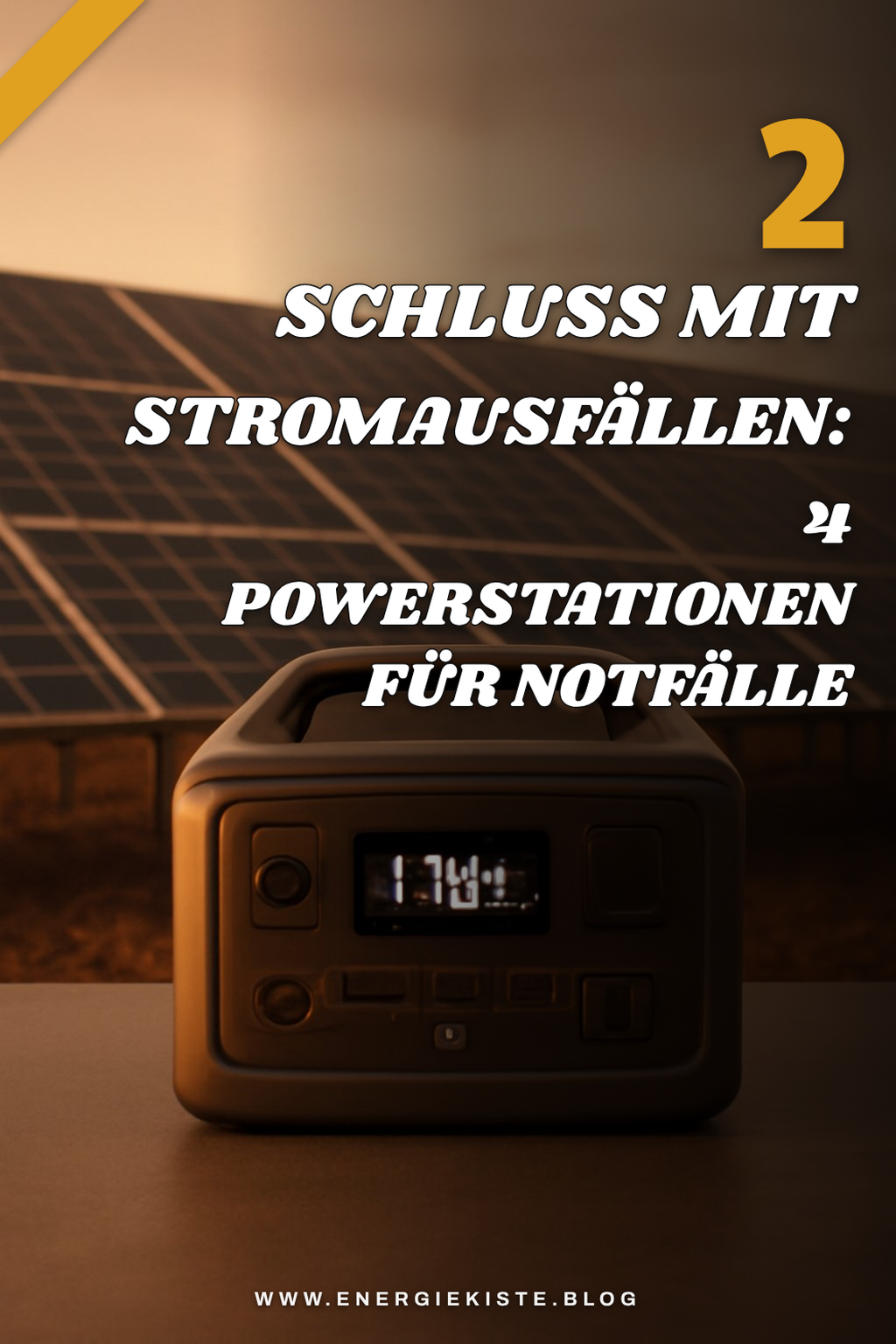 Wie du die richtige Powerstation für Notfälle wählst