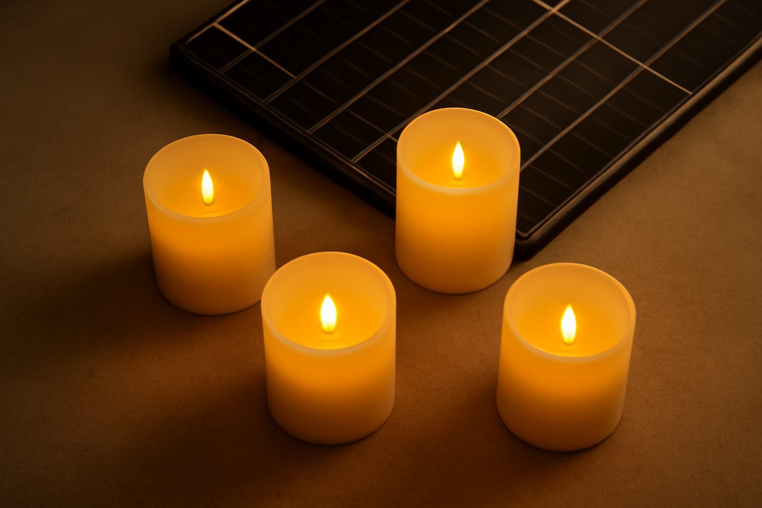 LED Kerzen für den Adventskranz sicher und Sparsam