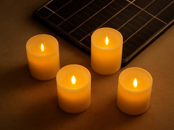 LED Kerzen für den Adventskranz sicher und Sparsam