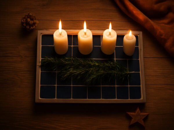 Schlichte Adventsdeko basteln: 6 Schritte zum Ergebnis