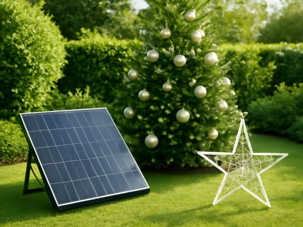 Schlichte Weihnachtsdeko draußen — günstig statt teuer