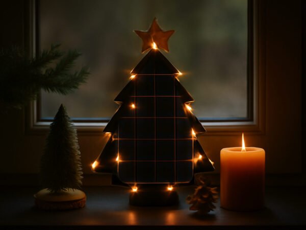 Schlichte Weihnachtsdekoration Ideen Fenster